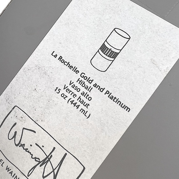 Michael Wainwright Hiball La Rochelle Gold and Platinum Glass - Picture 6 of 8